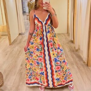 FARM Rio Floraline Long Dress Size S
